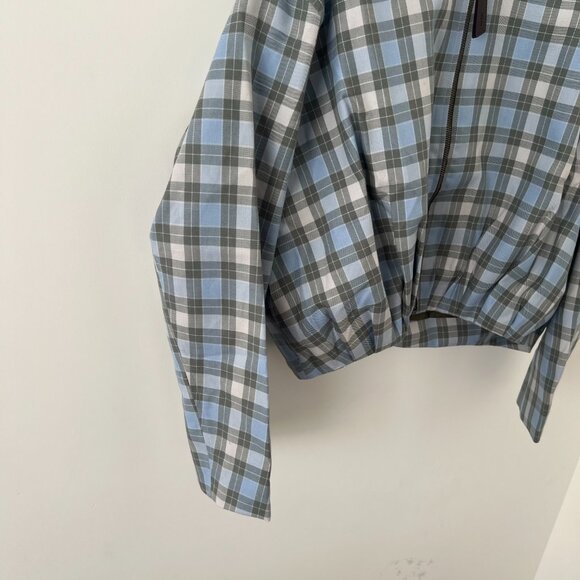 LOEWE Checked Draped Wool-Blend Jacket - Picture 5 of 14